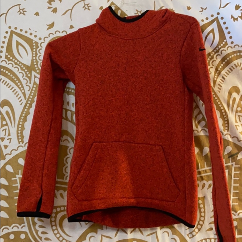Red Nike hoodie XS